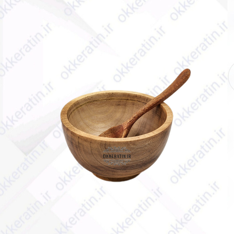 کاسه چوبی اسکالپ (چوب گردو)