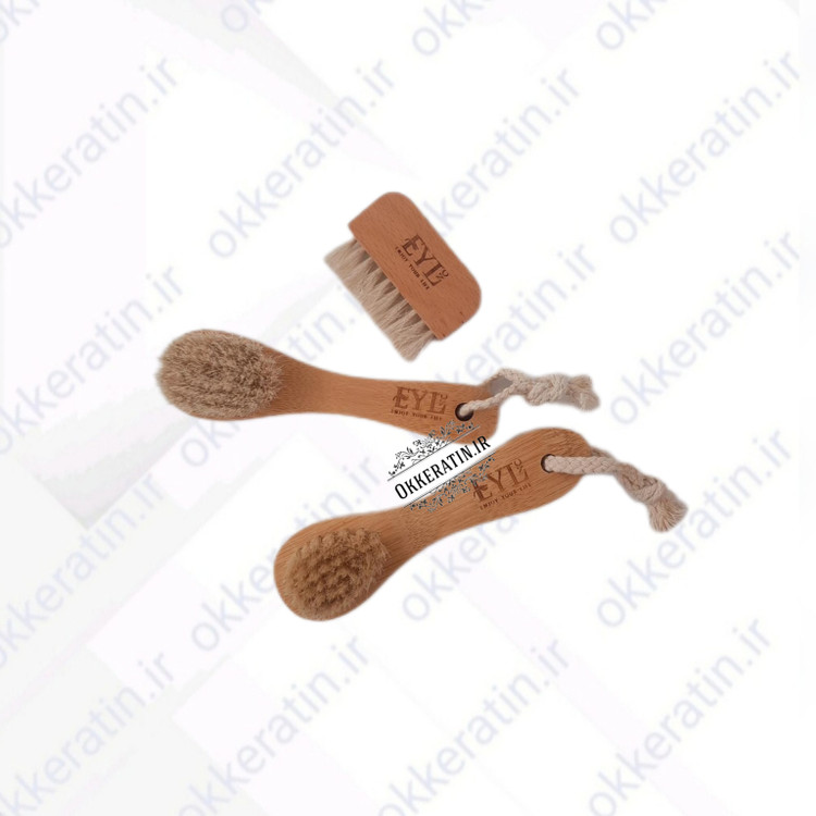 براش اسکالپ (هیر براش) چوبی دسته دار EYL (پرز زبر)